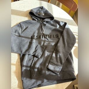 Essentials Charcoal Hoodie Boys M